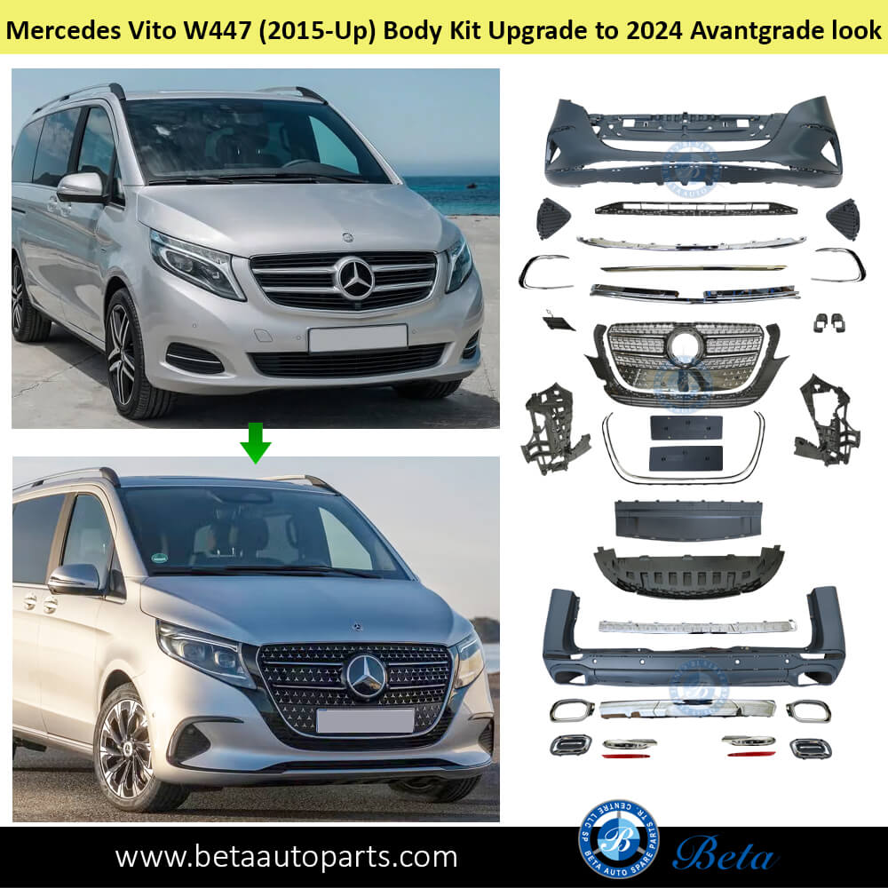 Body Kit Upgrade to 2024 Avantgrade Look for Mercedes Vito W447 2015-Up models Body Kit Upgrade to 2024 Avantgrade Look for Mercedes Vito W447 2015-Up models